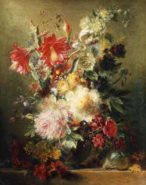 Painting Code#6030-Arnold Boonen - A Floral Still Life