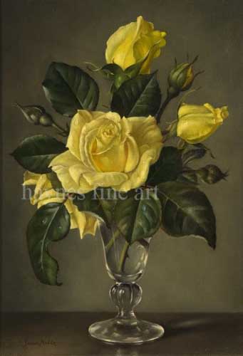 Painting Code#6109-James Noble -  Yellow Roses