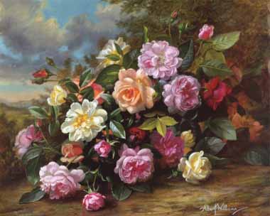Painting Code#6125-Albert Williams - Bouquet of Roses