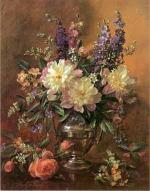 Painting Code#6126-Albert Williams - Garden Flowers