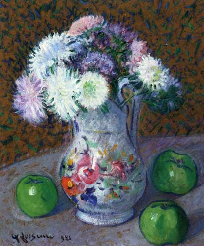 Painting Code#6156-Gustave Loiseau - Vase of Flowers