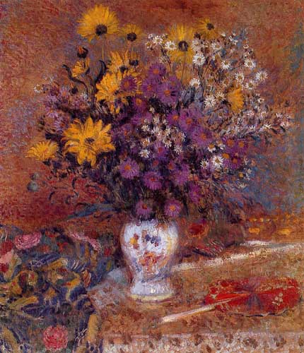 Painting Code#6163-Louis Ritman - Vase of Flowers