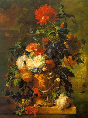 Painting Code#6207-Huysum, Jan Van(Holland): Flowers