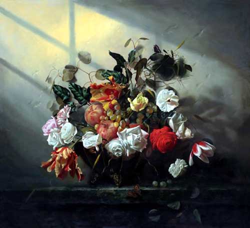 Painting Code#6226-Floral Still Life