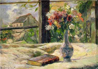 Painting Code#6259-Gauguin, Paul - Vase of Flowers