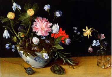 Painting Code#6275-Jan Brueghel The Younger - Still LIfe of Flowers