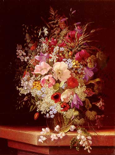 Painting Code#6282-Dietrich, Adelheid(USA): Still Life With Flowers