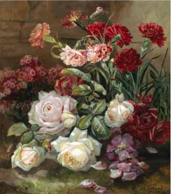 Painting Code#6329-Alexandre Debrus - Beautiful Summer Flowers
