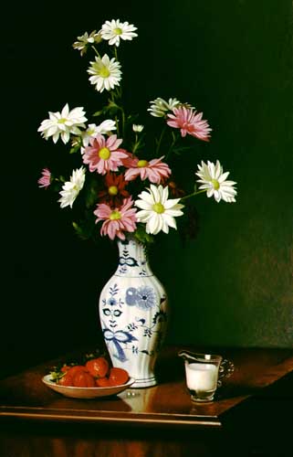 Painting Code#6345-Flowers in a China Vase