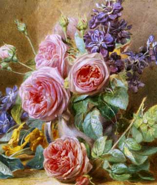 Painting Code#6350-Mary Margetts - Still Life of Roses
