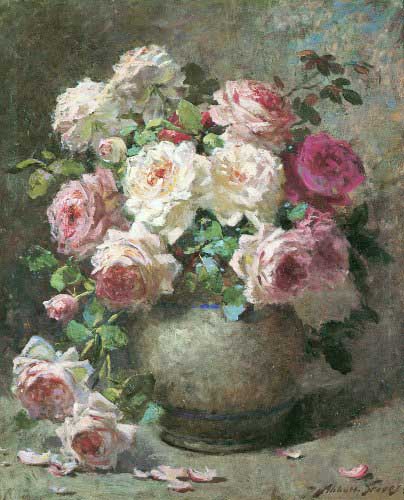 Painting Code#6419-Graves, Abbott Fuller(USA): Still Life with Roses