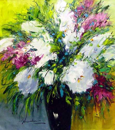 Painting Code#6432-Christian Nesvadba - Bold Floral Still Life