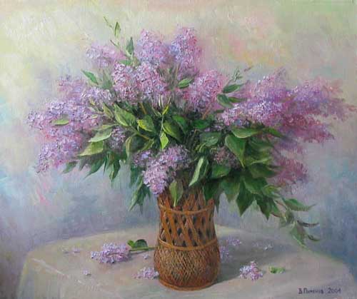 Painting Code#6449-Pimenov, Vladimir - Lilac Bouquet