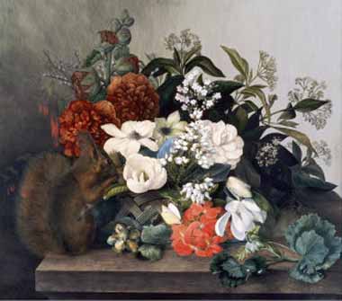 Painting Code#6492-Mary Kearse - Still Life with Squirrel