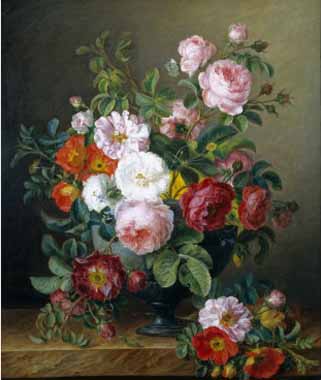 Painting Code#6494-Melanie De Comolera - Still Life of Roses