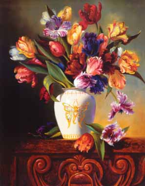 Painting Code#6534-Fran Di Giacomo - Floral Still Life