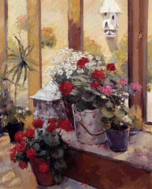 Painting Code#6557-Edward Noott - Garden Flowers