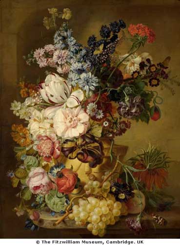 Painting Code#6565-Georgius Os - A Vase of Flowers