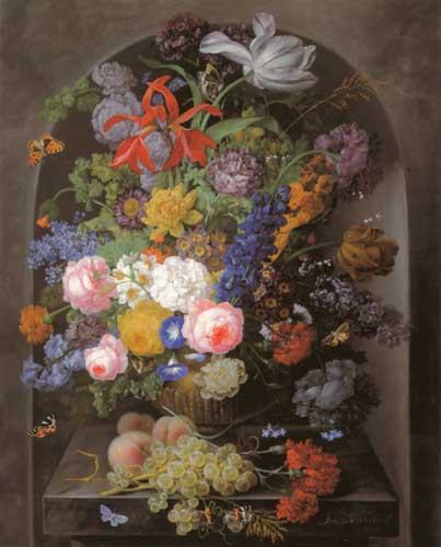 Painting Code#6583-Johann Drechsler - Floral Still Life