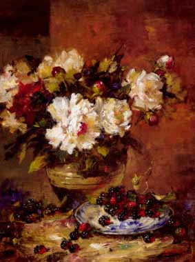 Painting Code#6586-Li Wang - Blossom and Berries
