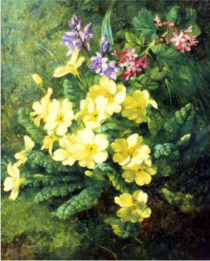 Painting Code#6596-Annie Mutrie - Spring Flowers