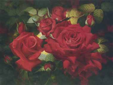 Painting Code#6600-Bowmy - Red Roses