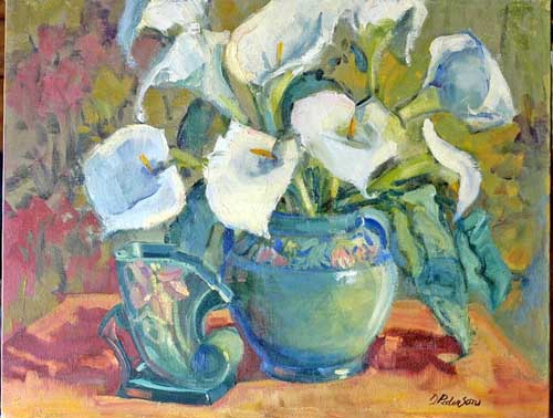 Painting Code#6609-Calla Lily in a Vase