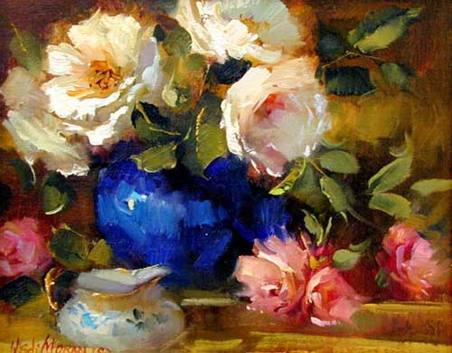 Painting Code#6640-Creamer and Roses