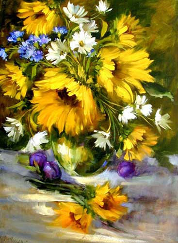Painting Code#6641-Sunflowers  