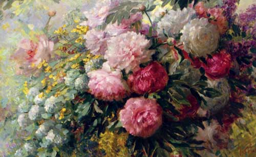 Painting Code#6647-Chaleye, Johannes(France): Bouquet With Flowers
