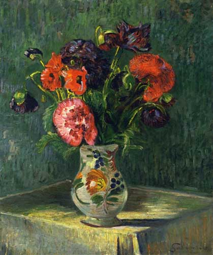 Painting Code#6708-Armand Guillaumin - Still Life with Flowers
