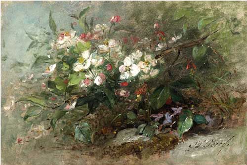 Painting Code#6711-Samuel Lancaster Gerry - Apple Blossoms