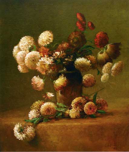 Painting Code#6737-Charles Ethan Porter - Chrysanthemums