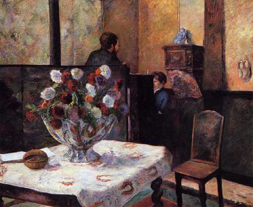 Painting Code#6778-Gauguin, Paul - Interior of the Painter&#039;s House, rue Carcel