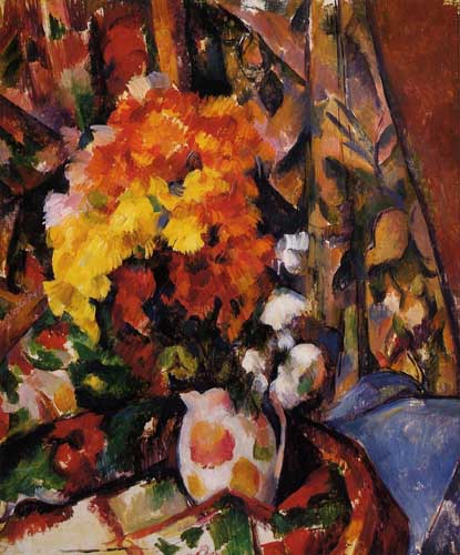 Painting Code#6786-Cezanne, Paul - Chrysanthemums