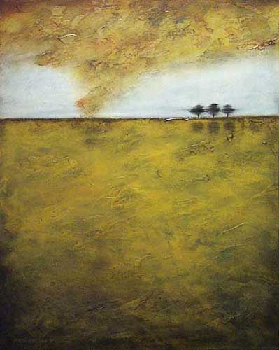 Painting Code#70293-Grey Gold Landscape 