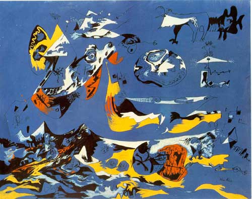Painting Code#70297-Jackson Pollock - Blue (Moby Dick)