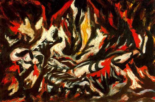 Painting Code#70302-Jackson Pollock - The Flame