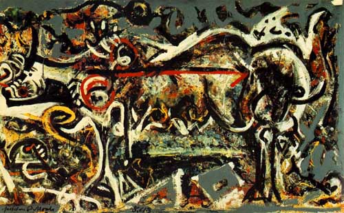 Painting Code#70304-Jackson Pollock - The She-Wolf