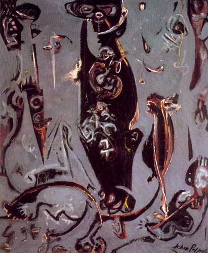 Painting Code#70305-Jackson Pollock - Totem Lesson 2