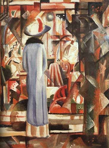 Painting Code#70351-Macke, August - Large Bright Shop Window