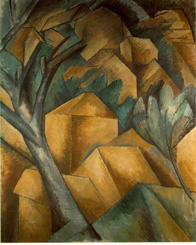 Painting Code#7040-Braque, Georges: Houses at L&#039;Estaque