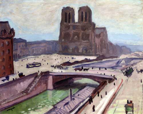 Painting Code#70441-Albert Marquet - Notre Dame de Paris