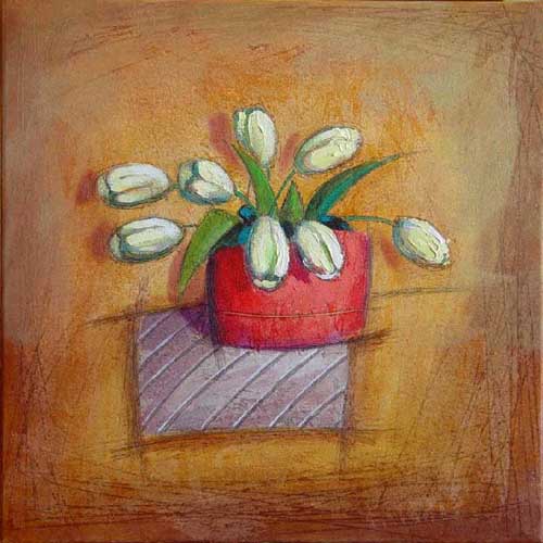 Painting Code#70456-White Tulips 
