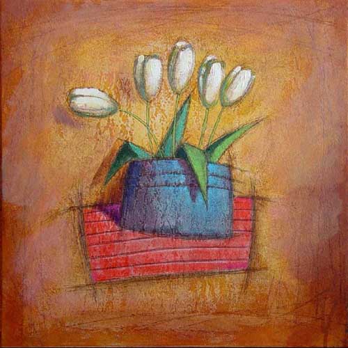 Painting Code#70459-White Tulips