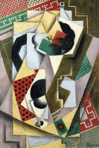 Painting Code#7048-Jean Metzinger: Still Life with Fruit Bowl