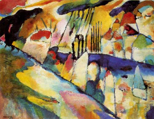 Painting Code#70582-Kandinsky, Wassily - Landscape with Rain