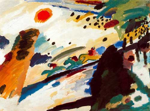 Painting Code#70585-Kandinsky, Wassily - Romantic Landscape