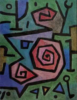 Painting Code#70589-Klee, Paul - Heroische Rosen