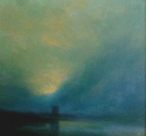 Painting Code#70599-Broughty Ferry Castle, Dawn